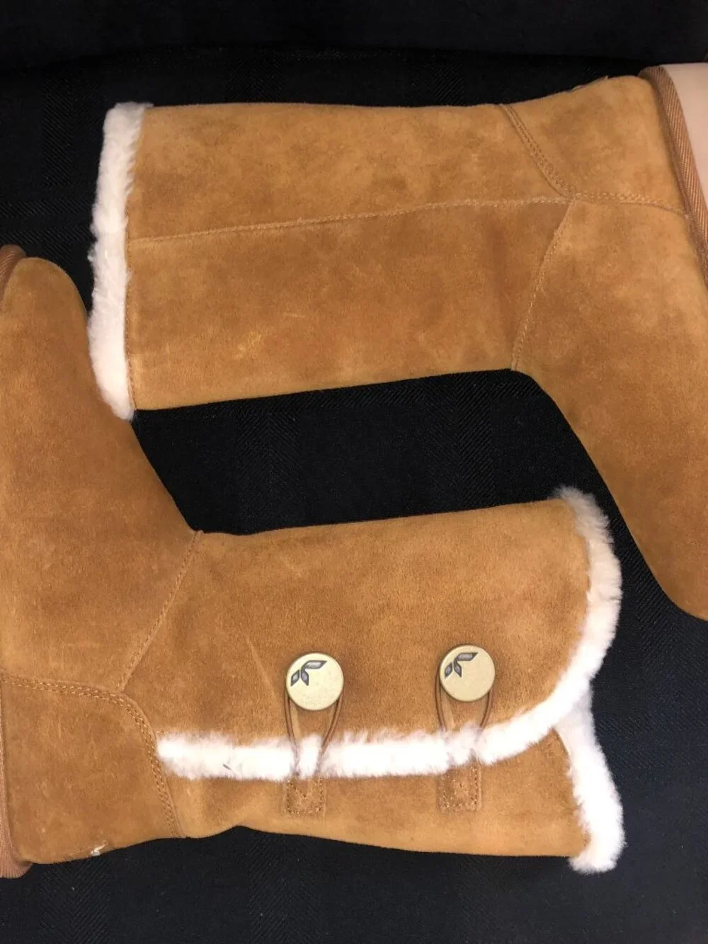 Koolaburra by Ugg Kinslei Tall Chestnut Suede Boots Size 7